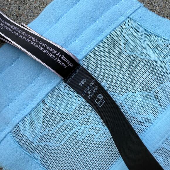 Victoria’s Secret 38D Very Sexy Blue Orange Poppy Shine Strap Corset Bra Bustier - Picture 8 of 8